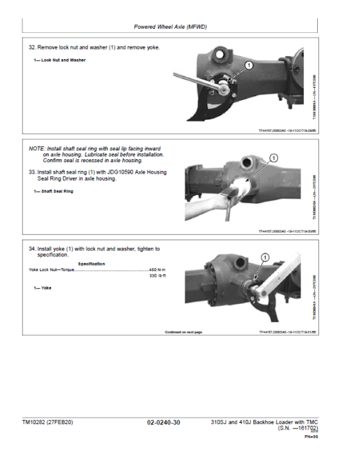 John Deere 310SJ, 410J Backhoe Loader (TMC) Technical Manual (S.N before 161702 ) - Image 3