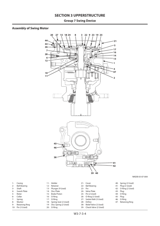 Hitachi ZX65USB-5B Excavator Service Repair Manual - Image 5