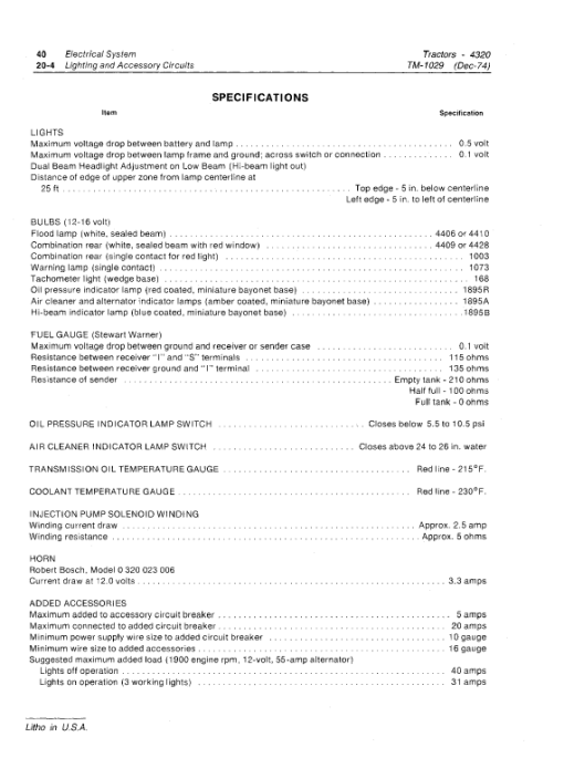 John Deere 4320 Tractor Repair Technical Manual - Image 3