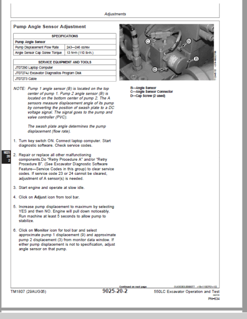 John Deere 550LC Excavator Repair Technical Manual - Image 3