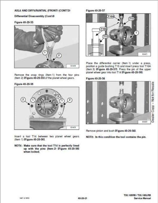 Bobcat T35.105, T36.120 versaHANDLER Telescopic Service Repair Manual - Image 3