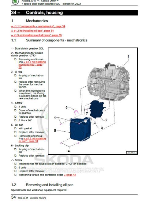 SKODA KODIAQ (NS) Repair Service Manual - Image 3