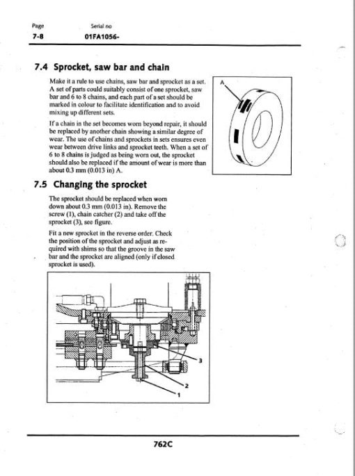 Timberjack 762C Harvester Head Service Repair Manual (SN 01FA1056 and up) - Image 3