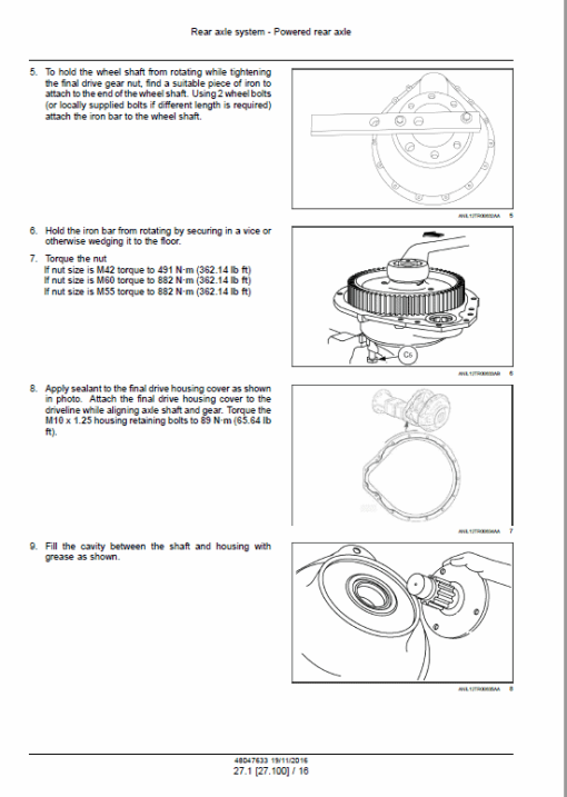 New Holland Straddle TD60, TD70, TD80, TD90, TD95 Tractor Service Manual - Image 4