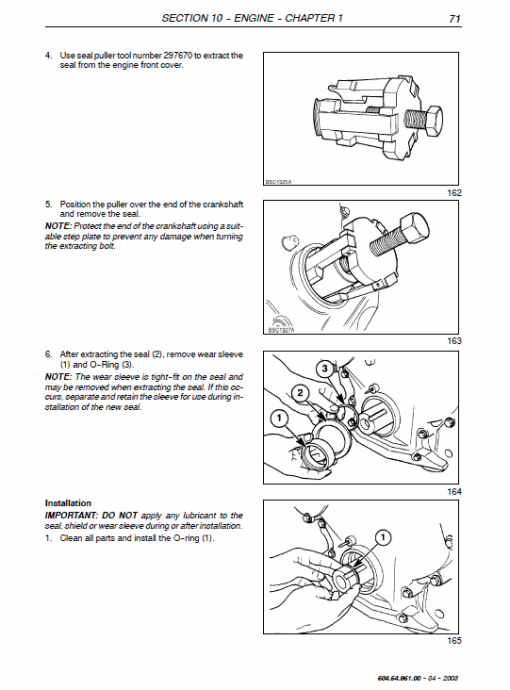 New Holland TC54, TC56, AL59 Combine Service Manual - Image 3