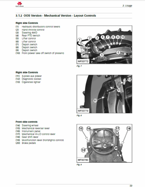 Massey Ferguson 3707, 3708, 3709, 3710 Tractor Manual - Image 3