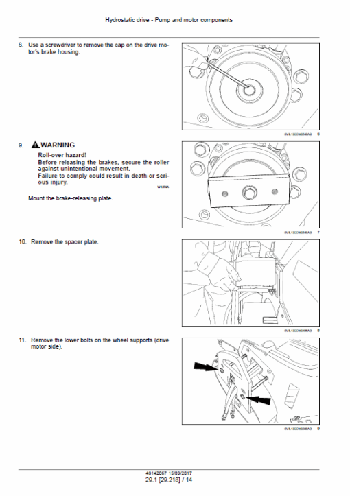 Case DV23, DV26, DV23CC, DV26CC Roller Service Manual - Image 3