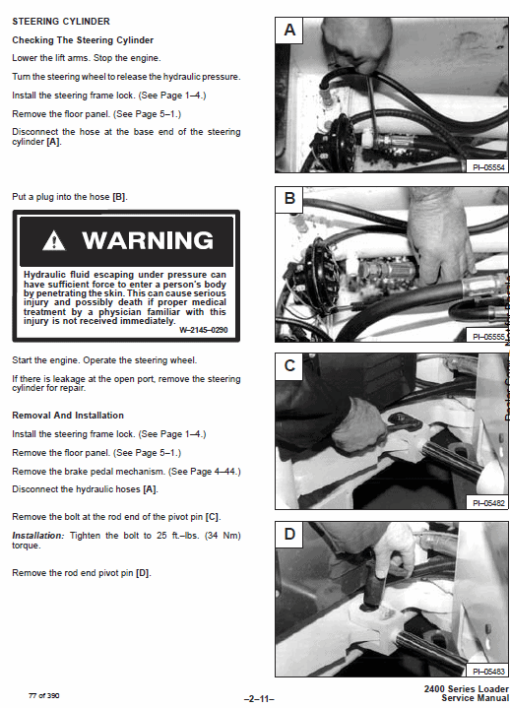 Bobcat 2400 Loader Service Manual - Image 3