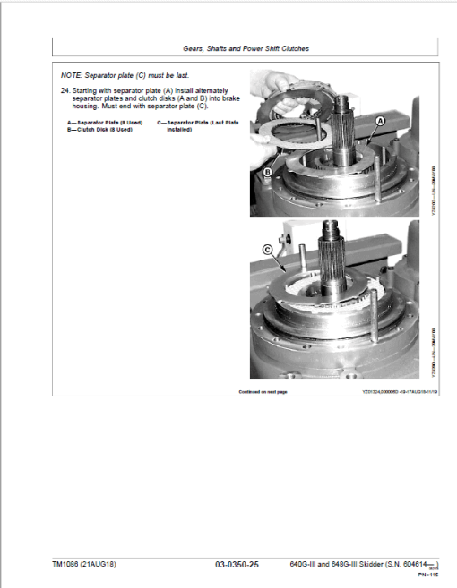 John Deere 640G-III, 648G-III, 460D, 460DG Skidder Repair Manual (S.N after 604614 -) - Image 3