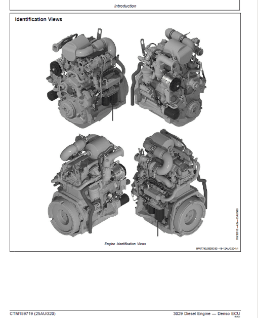 John Deere 3029 Diesel Engine - Denso ECU Repair Manual (CTM159719) - Image 3