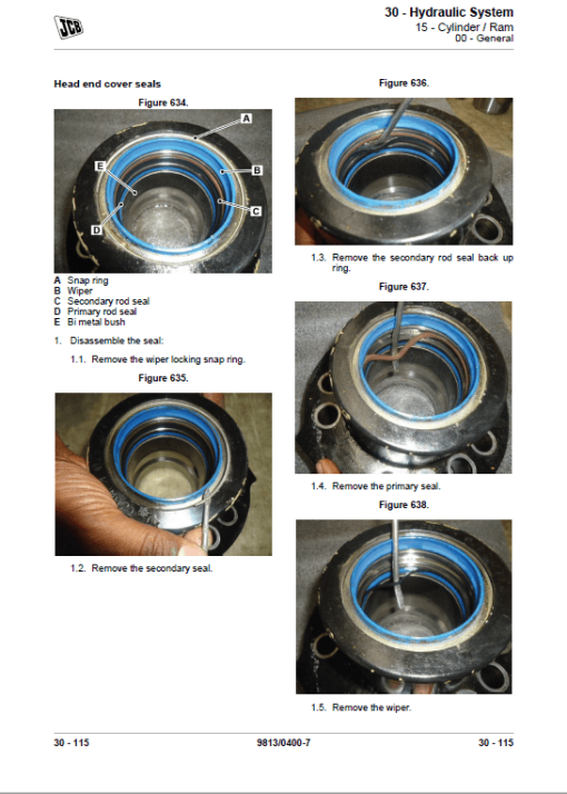 JCB JS140, JS200, JS205, JS215 Excavator Service Manual - Image 5