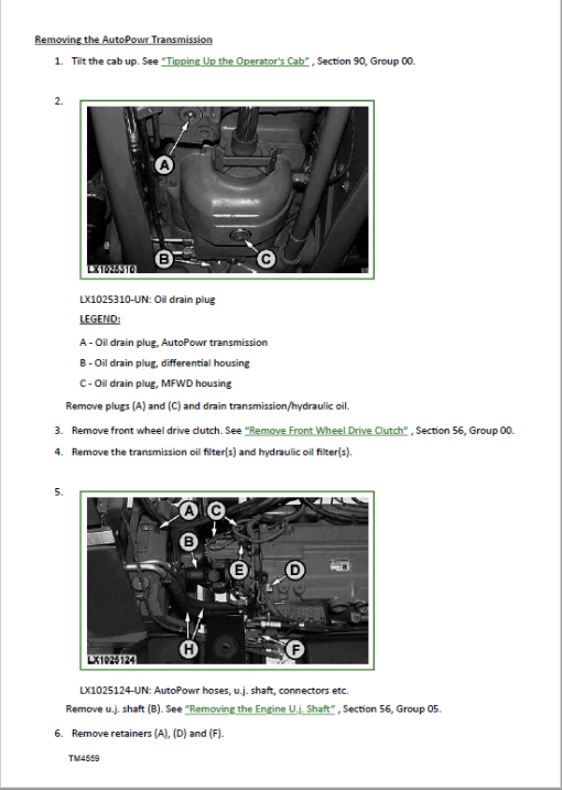 John Deere 6010, 6110, 6210, 6310, 6410, 6510, 6610 Tractor Technical Manual - Image 3