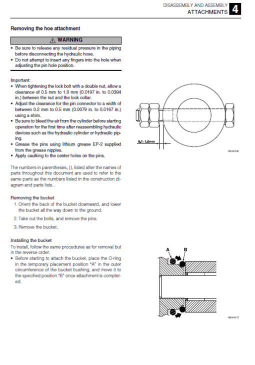 Takeuchi TB216 Compact Excavator Service Manual - Image 3