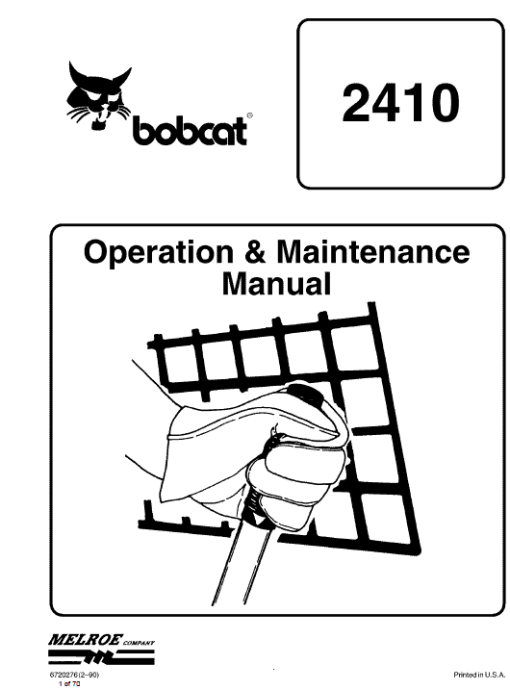 Bobcat 2410 Loader Service Manual - Image 3