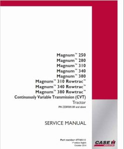 Repair Manual, Service Manual, Workshop Manual