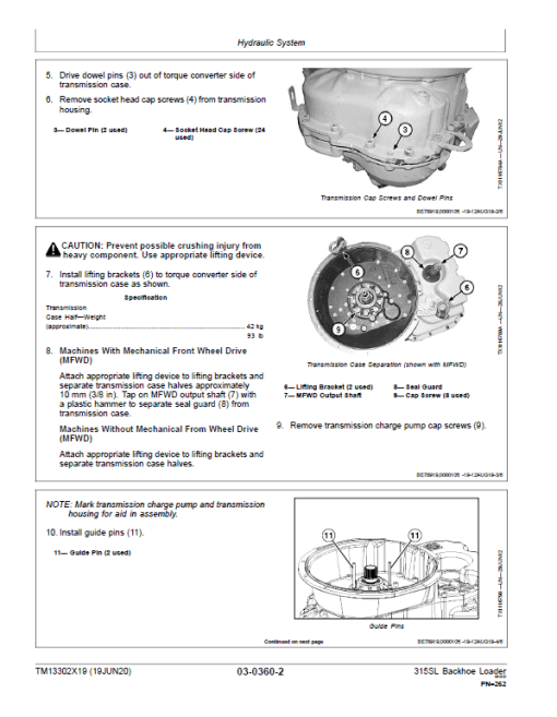 John Deere 315SL Backhoe Repair Technical Manual (S.N after C273920 & D273920 - 390995) - Image 3