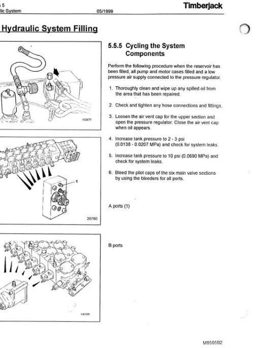 Timberjack 850, 950 Feller Bunchers Repair Manual (997440 - 997470 & 10BA1002 and Up) - Image 3