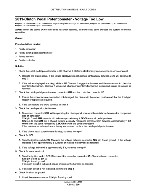 Case 180, 190, 210, 225 Magnum Tractor Service Repair Manual (SN Z9RH06000 - ) - Image 3