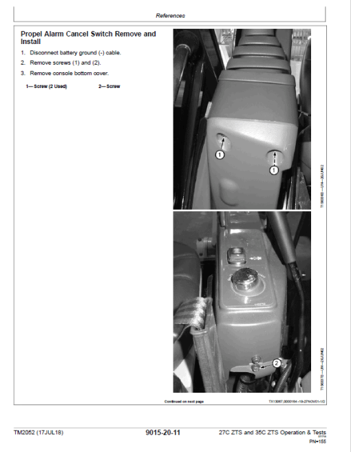 John Deere 27C ZTS, 35C ZTS Excavator Repair Technical Manual - Image 3