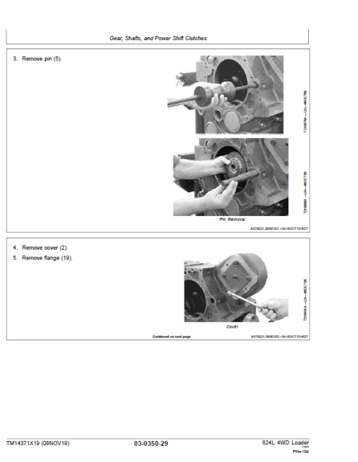 John Deere 824L 4WD Loader Repair Technical Manual (S.N F697293 & L697293 - ) - Image 3