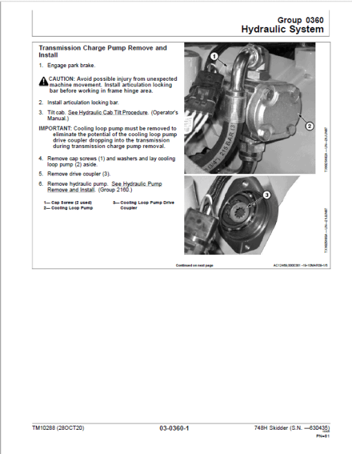 John Deere 748H Skidder Repair Technical Manual (S.N before 630435) - Image 3