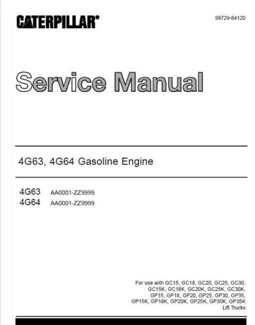 CAT DP15K, DP18K, DP20K, DP25K, DP30K, DP35K Forklift Service Manual - Image 2