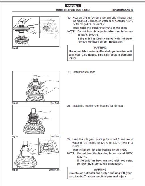 Hino Truck FD2J, FE2J, FF2J, SG1J, SG2J Year 2001 Repair Manual (FD, FE, FF, SG) - Image 3