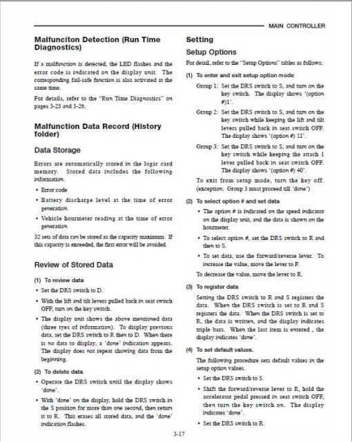 Mitsubishi FB20K, FB25K Forklift Lift Truck Service Manual - Image 3