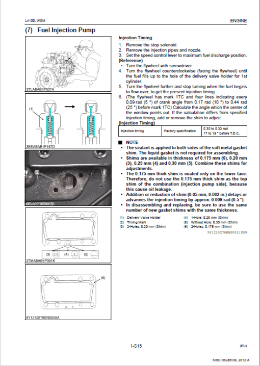 Kubota L4100 Tractor Service Manual - Image 3