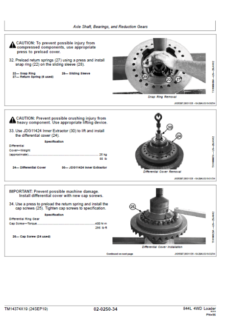 John Deere 844L 4WD Loader Repair Technical Manual (S.N D697293 - ) - Image 3