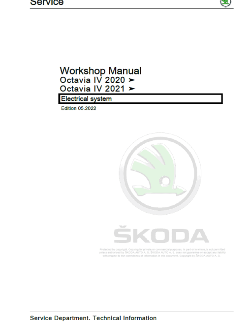 SKODA OCTAVIA IV (NX) Repair Service Manual - Image 3