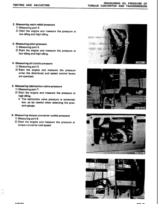 Komatsu WA300-1, WA320-1 Wheel Loader Service Manual - Image 3