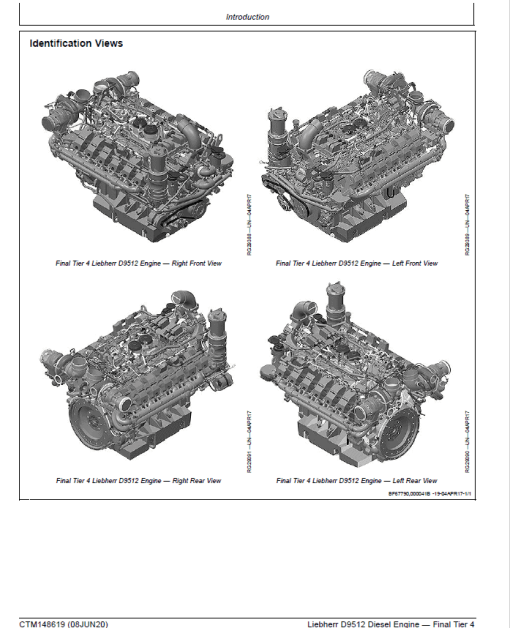 Liebherr D9512 Diesel Engine - Final Tier 4 Repair Manual (CTM148619) - Image 3