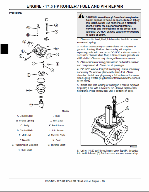 John Deere 14542GS, 1642HS, 17542HS, 1442GS Sabre Lawn Tractors Technical Manual - Image 3