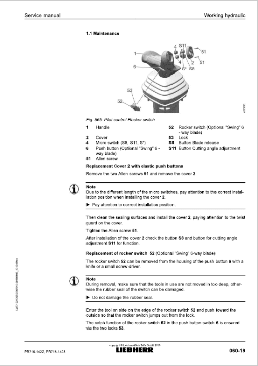 Liebherr PR 716 Crawler Dozer Repair Service Manual - Image 3