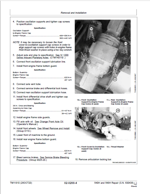 John Deere 540H, 548H Skidder Repair Technical Manual (S.N after 630436 - ) - Image 3