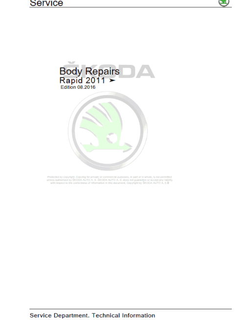 SKODA RAPID (NA, NK) Repair Service Manual - Image 3