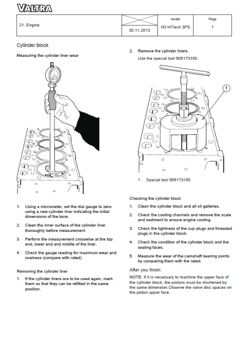 Valtra N93H3, N103H3 Tractors Service Repair Manual - Image 3