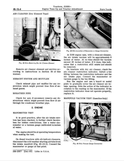 John Deere JD500 Tractor Loader Repair Technical Manual (SM2057) - Image 3