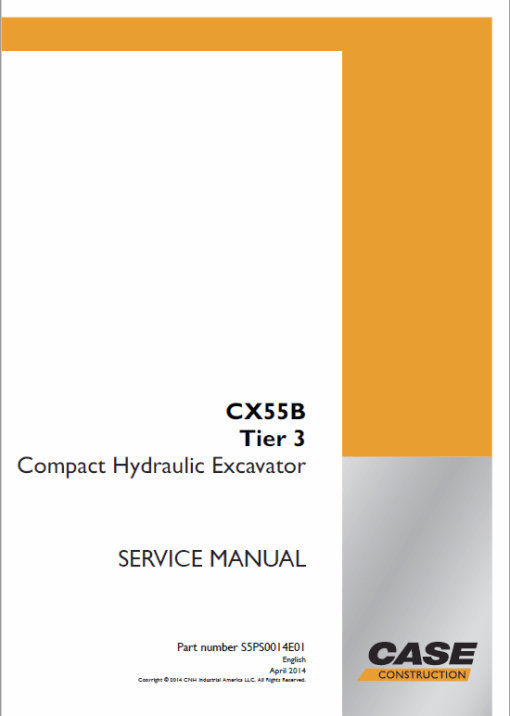 Case CX55B Mini Excavator Service Manual - Image 3