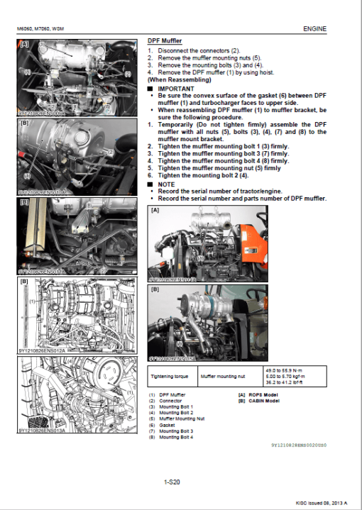 Kubota M6060, M7060 Tractor Service Manual - Image 3