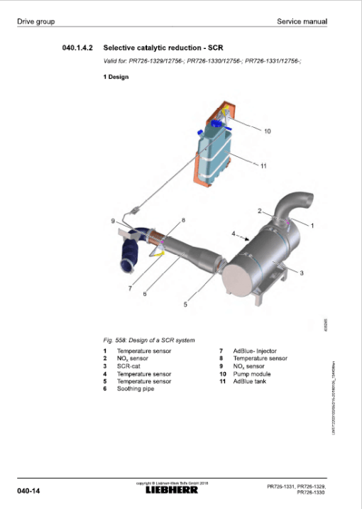 Liebherr PR 726 Crawler Dozer Repair Service Manual - Image 3