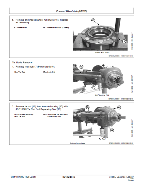 John Deere 315SL Backhoe Loader Technical Manual (S.N C390996 & D390996 - ) - Image 3