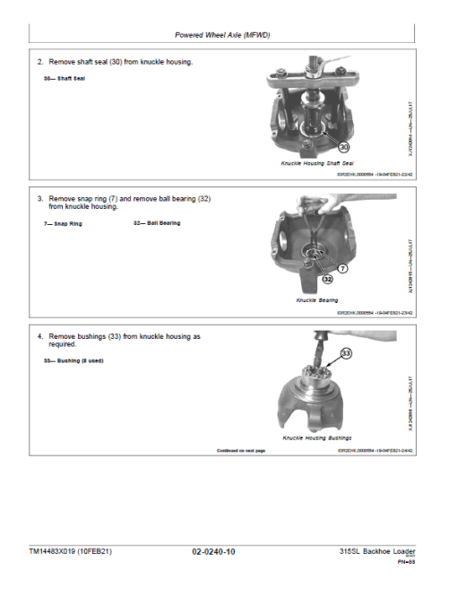 John Deere 315SL Backhoe Loader Technical Manual (S.N F390996 - ) - Image 3