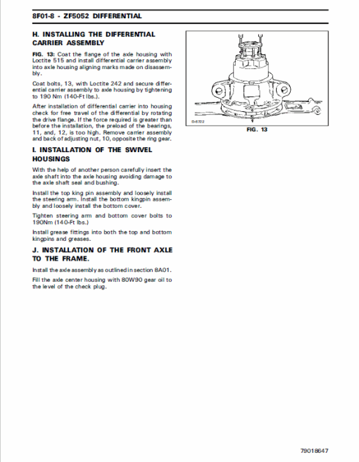 White 8510, 8610, 8710, 8810 Tractor Service Manual - Image 3