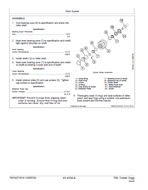 John Deere 700L Crawler Dozer Repair Technical Manual (S.N after F383562 - ) - Image 3