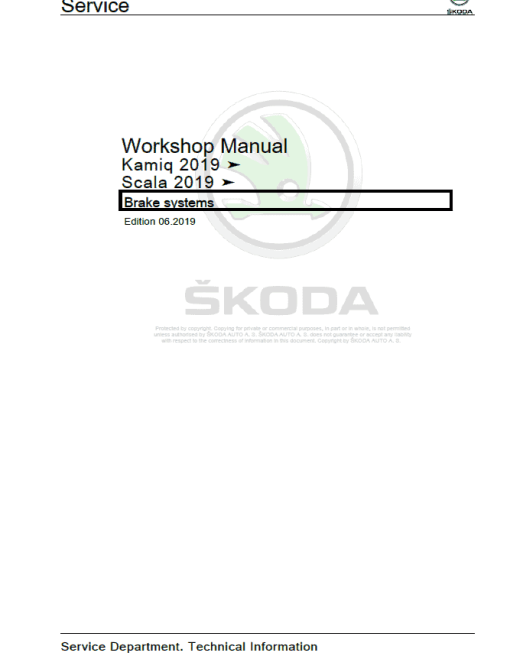 SKODA SCALA (NW, NW1) Repair Service Manual - Image 3