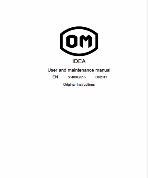 OM PIMESPO IDEA Series 334-03 Workshop Repair Manual - Image 2