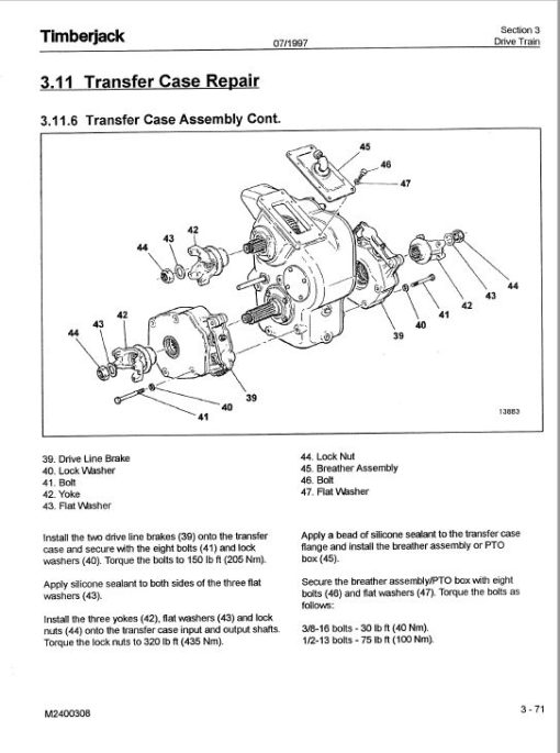 Timberjack 240C Skidder Service Repair Manual (973063 and Up) - Image 3