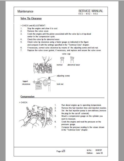 Gehl GE 502, GE 602, GE 652 Mini Excavator Repair Service Manual - Image 3